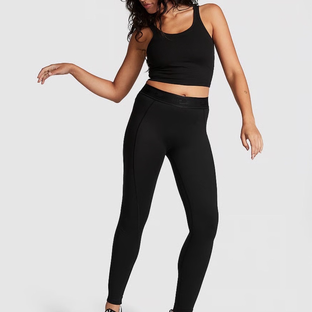 Victoria's Secret Black Knockout High Waist Leggings